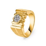 0.20 Karat Diamantring 750/18 K Gelbgold