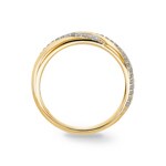 0.20 carats diamants bague or jaune 750/18 ct - RI-69918-GG