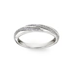 0.20 carats diamants bague or gris 750/18 ct - RI-69918-WG
