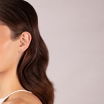 0.20 Karat Solitär Diamantohrstecker 750/18 K Weissgold in 6-Griff - OR-42619-20-WG