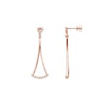 0.21 Karat Diamantohrhänger 750/18 K Roségold