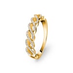 0.21ct Diamond Ring 750/18 K Yellow Gold