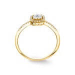 0.21 Karat Diamantring 750/18 K Gelbgold - RI-50291-GG