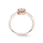 0.21 Karat Diamantring 750/18 K Roségold - RI-50291-RG