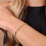 0.22ct Diamond Bracelet 750/18 K Yellow Gold - AR-73311-GG