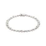 0.22 Karat Diamantarmband 750/18 K Weissgold