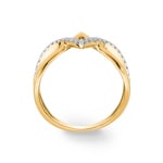 0.23ct Diamond Ring 750/18 K Yellow Gold - PR12677-01-GG