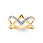 0.23ct Diamond Ring 750/18 K Yellow Gold - PR12677-01-GG