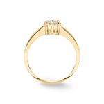 0.23ct Diamond Ring 750/18 K Yellow Gold - RI-003A-GG