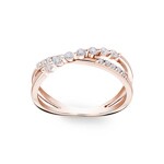 0.23 Karat Diamantring 750/18 K Roségold - RI-100298-RG
