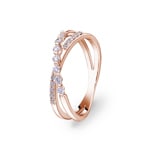 0.23 Karat Diamantring 750/18 K Roségold