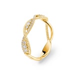 0.23 Karat Diamantring 750/18 K Gelbgold