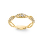 0.23 carats diamants bague or jaune 750/18 ct - RI-47577-GG