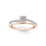 0.23ct Diamond Ring 750/18 K Rose Gold - RI-73416-RG