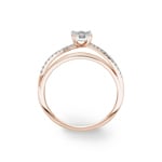 0.23ct Diamond Ring 750/18 K Rose Gold - RI-73416-RG