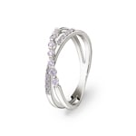 0.23 Karat Diamantring 750/18 K Weissgold