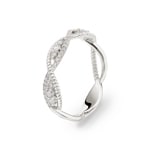 0.23 Karat Diamantring 750/18 K Weissgold
