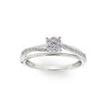 0.23ct Diamond Ring 750/18 K White Gold - RI-73416-WG