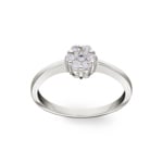 0.23ct Diamond Ring 750/18 K White Gold - RI-003A-WG