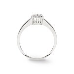 0.23ct Diamond Ring 750/18 K White Gold - RI-003A-WG