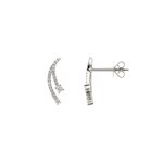 0.24ct Diamond Stud Earrings 750/18 K White Gold