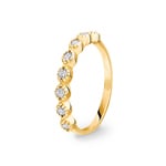 0.24 Karat Diamantring 750/18 K Gelbgold