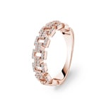 0.24ct Diamond Ring 750/18 K Rose Gold