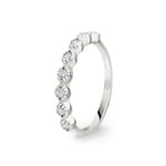 0.24 Karat Diamantring 750/18 K Weissgold