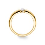 0.25 carats diamants bague tension or jaune 750/18 ct - RO18GG