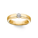 0.25 carats diamants bague tension or jaune 750/18 ct - RO18GG