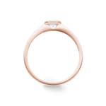 0.25ct Diamond Engagement Ring 750/18 K Rose Gold Bezel Set - CGSO003-025-RG