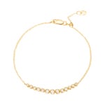 0.25ct Diamond Bracelet 750/18 K Yellow Gold - AR-69912-GG