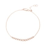 0.25ct Diamond Bracelet 750/18 K Rose Gold - AR-69912-RG
