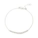 0.25ct Diamond Bracelet 750/18 K White Gold - AR-69912-WG