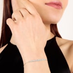 0.25ct Diamond Bracelet 750/18 K White Gold - AR-69912-WG