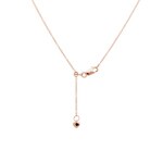 0.25ct Diamond Necklace 750/18 K Rose Gold - KE-69905-RG