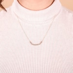 0.25ct Diamond Necklace 750/18 K Rose Gold - KE-69905-RG