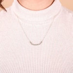 0.25ct Diamond Necklace 750/18 K White Gold - KE-69905-WG