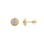 0.25 Karat Diamantohrstecker 750/18 K Gelbgold