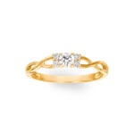 0.25 Karat Diamantring 750/18 K Gelbgold - RI-69873-GG