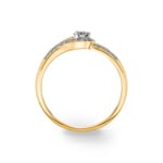 0.25 Karat Diamantring 750/18 K Gelbgold - RI-73360-GG