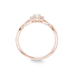 0.25 Karat Diamantring 750/18 K Roségold - RI-69873-RG