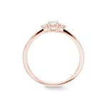 0.25 carats diamants bague or rosé 750/18 ct - RI-69881-RG