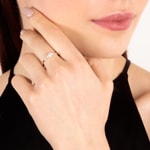 0.25 carats diamants bague or rosé 750/18 ct - RI-69881-RG