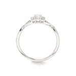 0.25 Karat Diamantring 750/18 K Weissgold - RI-69873-WG