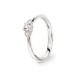 0.25ct Diamond Ring 750/18 K White Gold