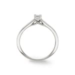 0.25ct bague solitaire émeraude or gris 750/18 ct - RI-01688-WG