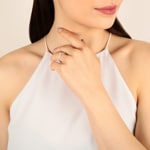 0.26ct Diamond Engagement Ring 750/18 K Rose Gold - RI-69625-RG