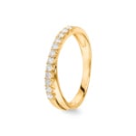 0.26 Karat Diamantring 750/18 K Gelbgold