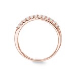 0.26 carats diamants bague or rosé 750/18 ct - RI-69902-RG